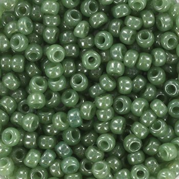 Miyuki seed beads 8/0 - ceylon translucent sage 2375 - Uniq Perler - 123296