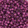 Miyuki seed beads 8/0 - duracoat silverlined dyed peony pink 4247 - Uniq Perler - 123300