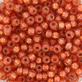 Miyuki seed beads 8/0 - duracoat silverlined dyed rose gold 4233 - Uniq Perler - 123298