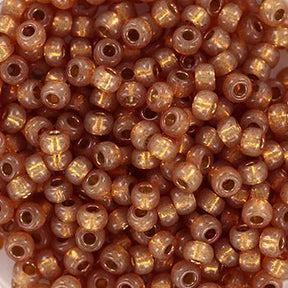 Miyuki seed beads 8/0 - duracoat silverlined dyed topaz gold 4243 - Uniq Perler - 123299