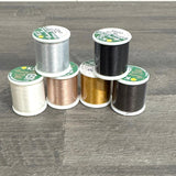 Miyuki Tråd Ruller – Sæt Med 6 Basis Farver (250 Meter) - Uniq Perler - 114328