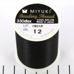 Miyuki Beading Thread – Black, Color 12, 500 Meters (Wholesale Purchase) - Uniq Perler - 113702