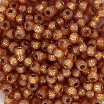 Miyuki seed beads 8/0 - duracoat silverlined dyed topaz gold 4243
