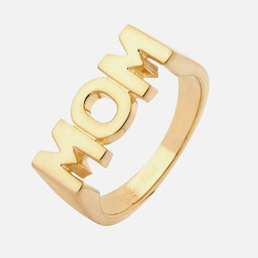 MOM Ring aus 18K Vergoldet Stahl (Mehrere Größen) - Uniq Perler - 114621