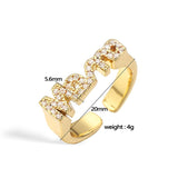 Mom Ring Med Zirkonia – 18K Forgyldt Messing - Uniq Perler - 124314