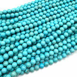 Mongolia Turkis Perler – Rund (10 mm) - Uniq Perler - 92478