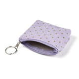 Mønstrede punge med lynlås og nøglering – ass. farver (4 stk.) - Uniq Perler - 