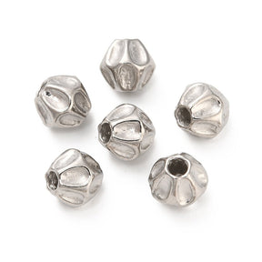 Pattern Beads in Water-resistant Steel – (5.8x5.8mm - 6 pcs.) - Uniq Perler - 