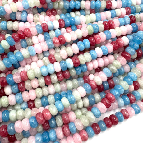 Morganit, rondel formet (5x8 mm) - Uniq Perler - 4689000