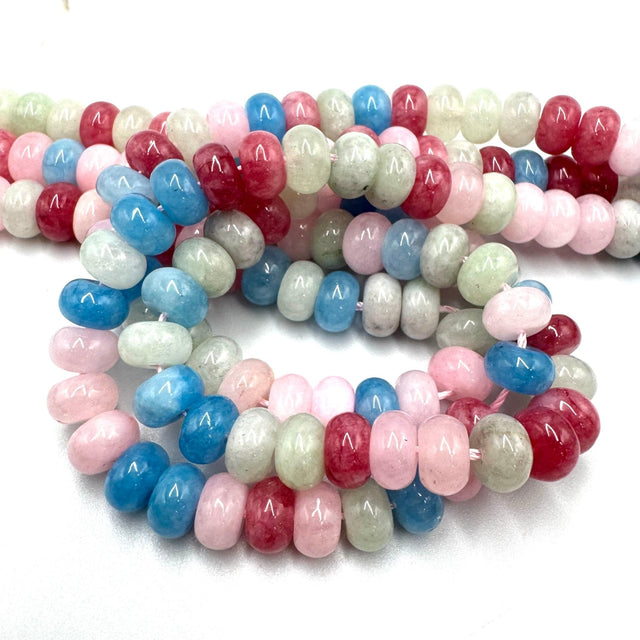 Morganit, rondel formet (5x8 mm) - Uniq Perler - 4689000