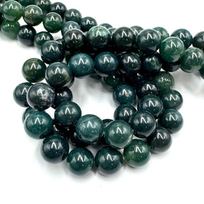 Moss Agate – Green (10mm) - Uniq Perler - 7610109