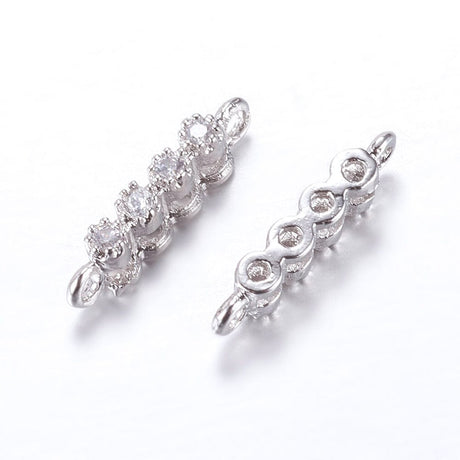 Multi Links/Connector Med Zirkonia Sten - Uniq Perler - 0000014756