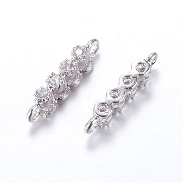 Multi Links/Connector Med Zirkonia Sten - Uniq Perler - 0000014756