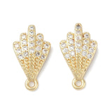 Muslinge Ørestikkere Med Klare Zirkonia – Forgyldt (14x8mm) - Uniq Perler - 114514