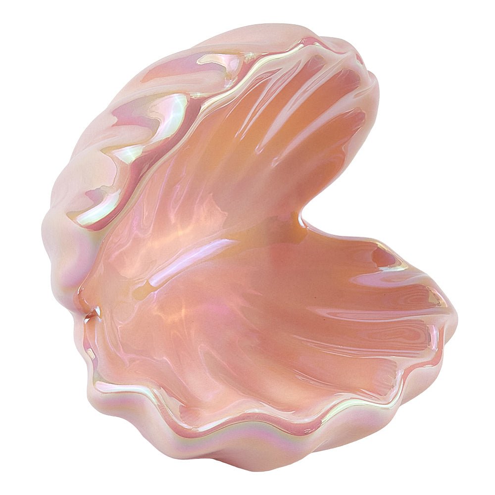 Muslinge Skål Til Udstilling Af Dine Smykker - Pink (11x11x11,5cm) - Uniq Perler - 116456