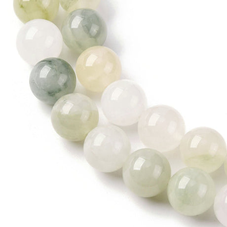 Naturlige Ædelstensperler – Runde (10~10,5mm, Streng) - Uniq Perler - 