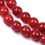 Naturlige Ædelstensperler – Runde, Røde (12mm) - Uniq Perler - 