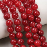 Naturlige Ædelstensperler – Runde, Røde (4mm) - Uniq Perler - 