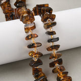 Naturlige Ravperler – Nugget Tumbled Streng (Ca. 10–13mm) - Uniq Perler - 115950