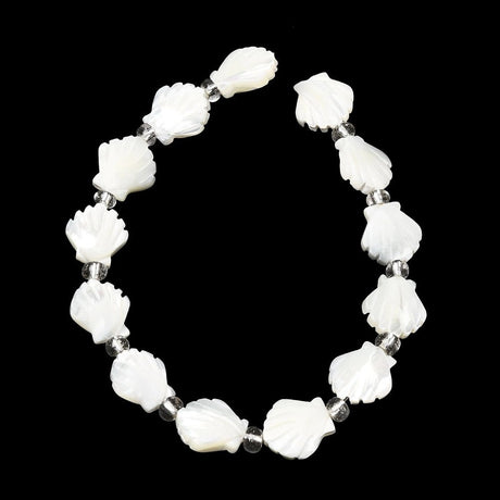 Natural Trochus shell pearls – (approx. 12 mm) - Uniq Perler - 