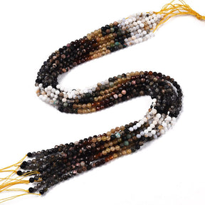 Natural Stone Mix – Faceted Beads (4mm) - Uniq Perler - 113051