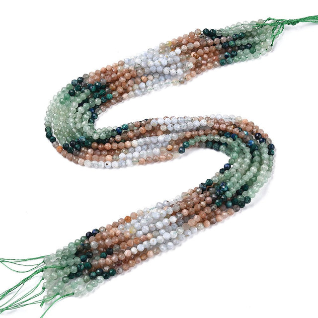 Natursten Mix – Facetteret (4mm) - Uniq Perler - 112019