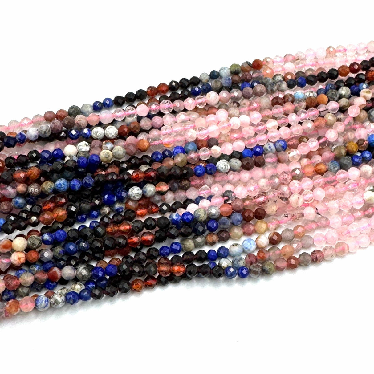 Natursten Mix Perler – Facetteret (4mm) - Uniq Perler - 853477