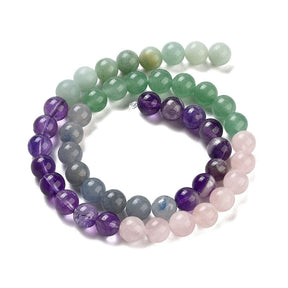 Naturstein Mix – Rund (8mm) - Uniq Perler - 115229