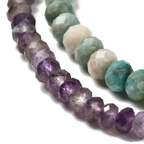 Natursten Perler – Facetterede Rondel Perler (5mm) - Uniq Perler - 116967