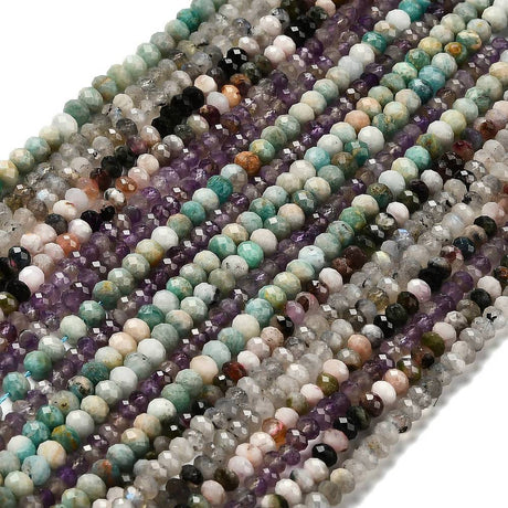 Natursten Perler – Facetterede Rondel Perler (5mm) - Uniq Perler - 116967