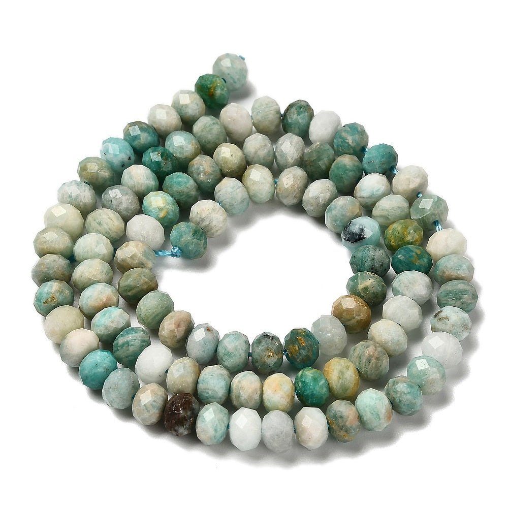 Natursten Perler – Facetterede Rondel Perler (5mm) - Uniq Perler - 116967