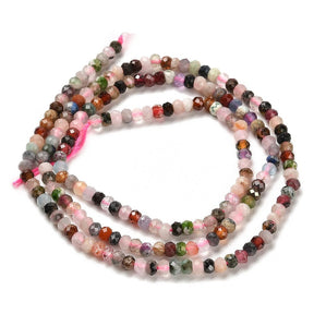 Naturstein Mix – Facettiert (3x2mm) - Uniq Perler - 515443