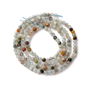 Natural Stone Mix – Color Mix, Faceted, Round (2mm) - Uniq Perler - 