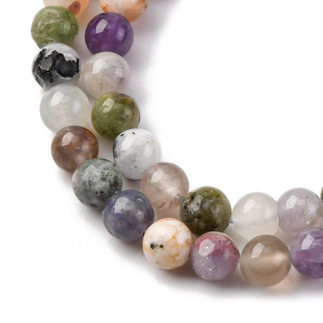 Naturstens Mix – Farve Mix, Rund (6mm) - Uniq Perler - 