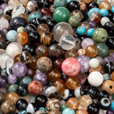 Naturstens Mix Perler (4 - 12mm) – 25 Stk - Uniq Perler - 356635