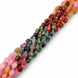 Naturstens Mix Perler – Flade Ovale (8~8,5x6~6,4x3,8~4mm) - Uniq Perler - 125916