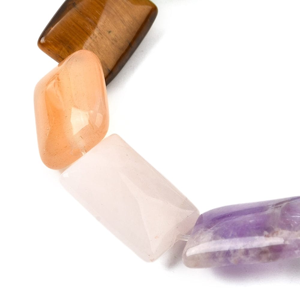 Naturstens Mix – Rektangel (18x13x5,5mm) - Uniq Perler - 75837130567832887217799284