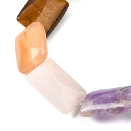 Naturstens Mix – Rektangel (18x13x5,5mm) - Uniq Perler - 75837130567832887217799284