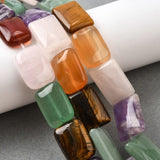 Naturstens Mix – Rektangel (18x13x5,5mm) - Uniq Perler - 75837130567832887217799284