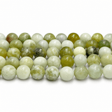 New Jade Perler – Grøn, Runde (12mm) - Uniq Perler - 125922