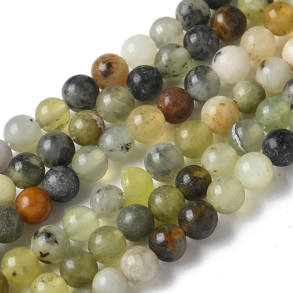 New Jade Rund (4 - 5mm) - Uniq Perler - 117582