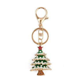 Nyckelring Med Julgransprydnad - Förgylld (12cm) - Uniq Perler - 116117