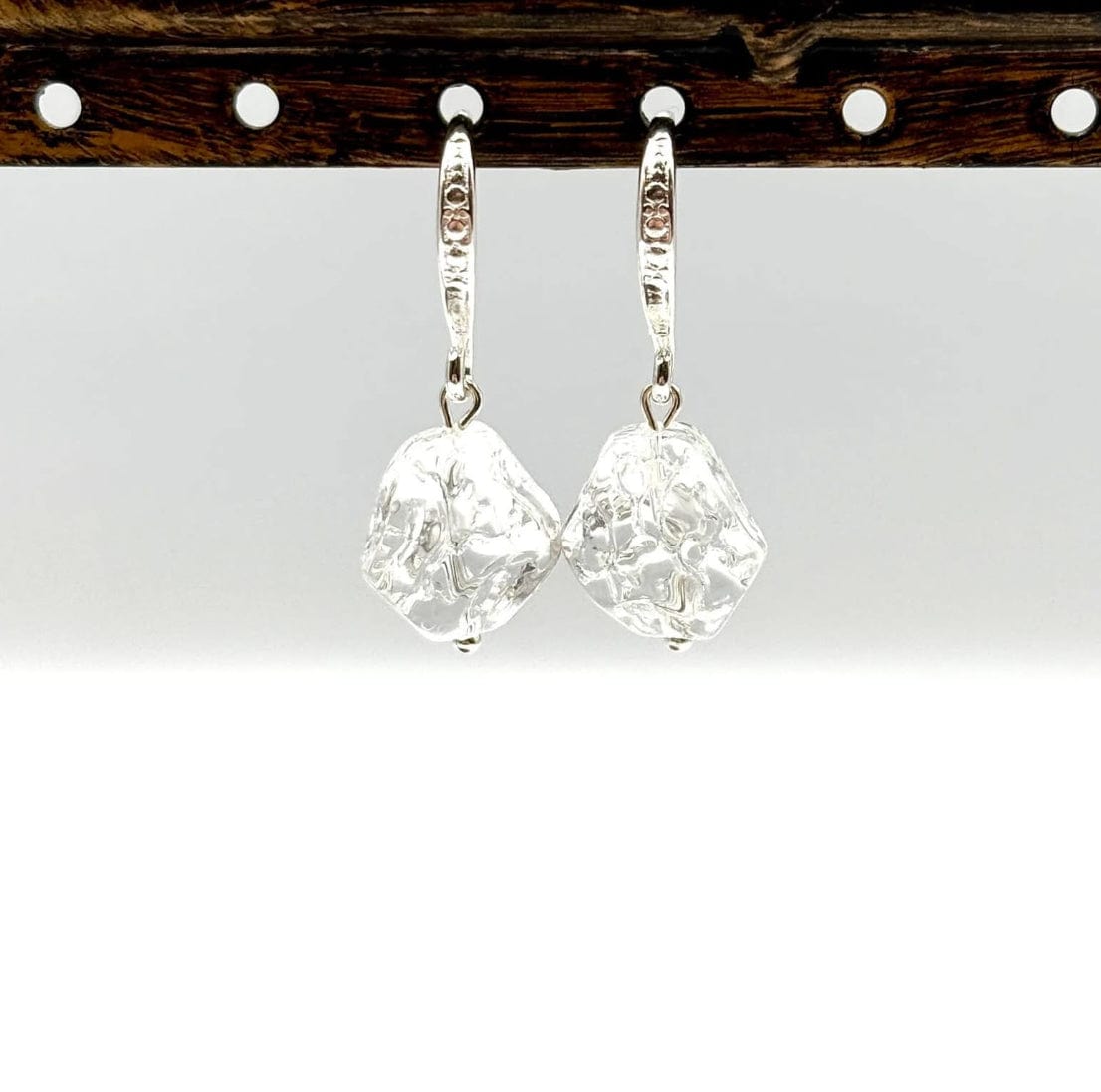 Nugget Formet Glasperler - Klar (9,5 - 14mm) - Uniq Perler - 114185