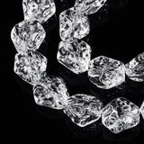 Nugget Formet Glasperler - Klar (9,5 - 14mm) - Uniq Perler - 114185