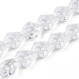 Nugget Formet Glasperler - Klar (9,5 - 14mm) - Uniq Perler - 114185