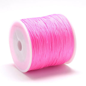 Nylonsnöre – Rosa (0,4mm) 160m - Uniq Perler - 116158