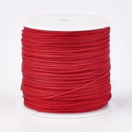 Nylonsnor – Rød (0,8mm, 45m) - Uniq Perler - 124963