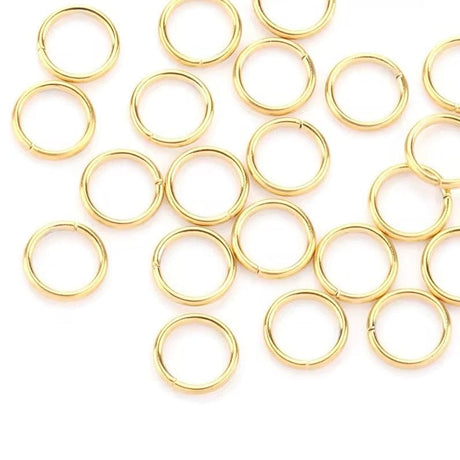 O-ringe Øsken/O-Ringe, Forgyldt Stål, Vandfast belægning, str. 4x0,6 mm, 20 stk