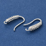 Ohrketten mit kubischem Zirkonia – langlebiges, versilbertes Messing (16,5x9x4 mm)