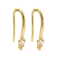 Ørekroker Med Kubisk Zirkonia – 18K Langvarig Forgylt Messing (18,5x9,5mm)